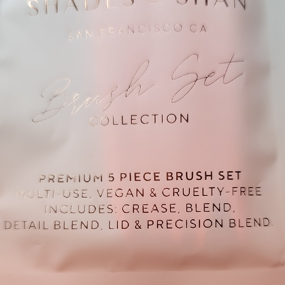 New Shades by Shan White Multi Use Eye Brush Set - 5 Piece - Picture 4 of 5